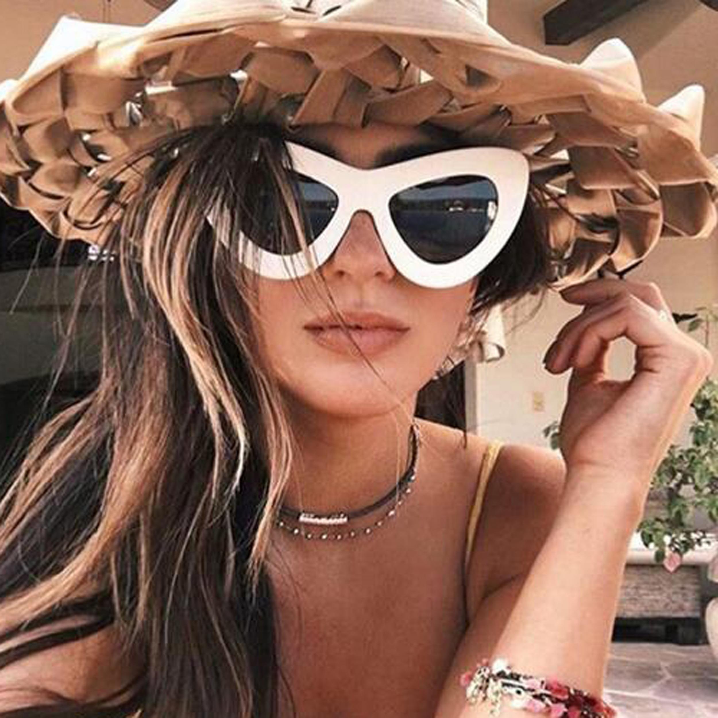 Y2K Cat Eye Sunglasses Gradient Lens UV400