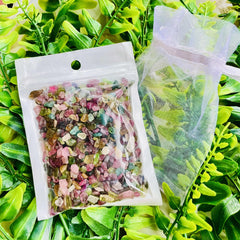 Rainbow Tourmaline Chips 50g 3-7mm Healing Balance Energy Reiki Wicca