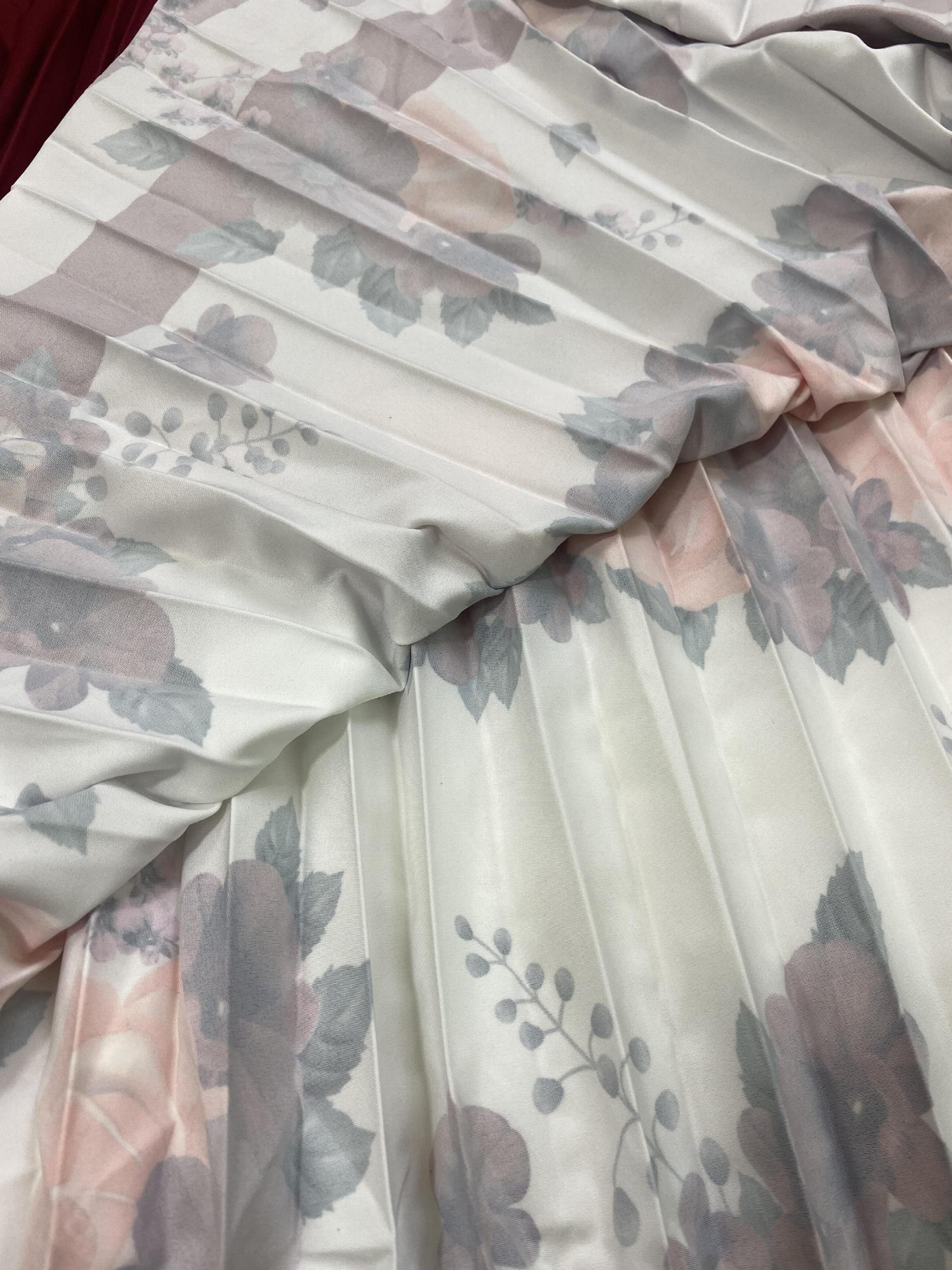 Floral Print Elastic Waist A-line Skirt Plus Size