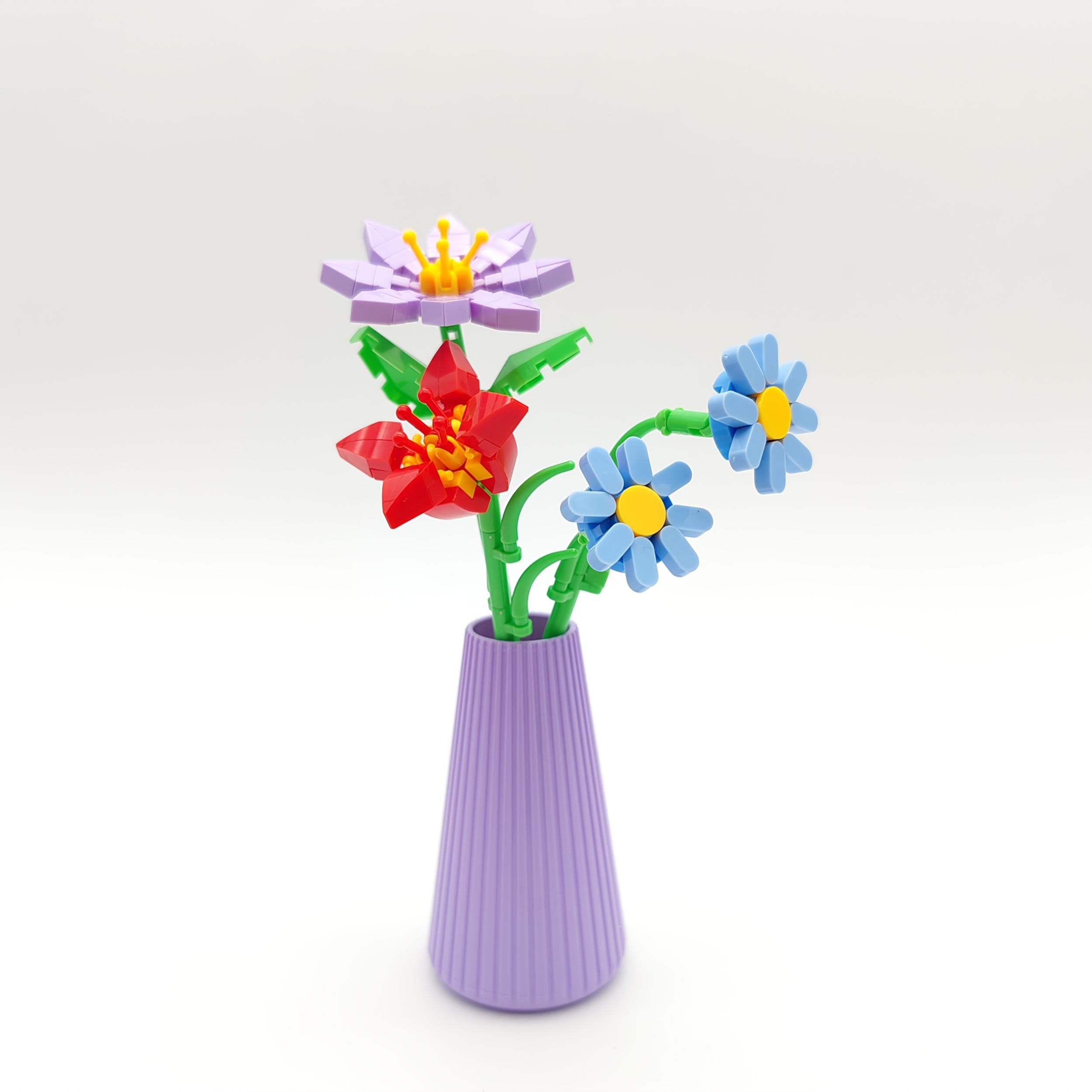Diamond Particle Bouquet & Building Blocks Gift Set