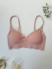 2pcs Seamless Wireless Bras Comfy & Breathable Intimates Bra