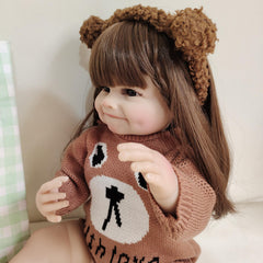 Raya Vinyl Body Doll with NPK55 Fully Covered Hair Toy for Christmas