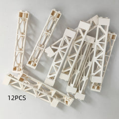 12pcs 2X2X10 Support Blocks for Building Bridges Train Tracks Tower Buildings
