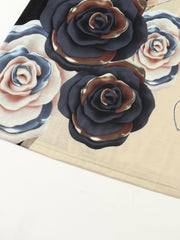 Heart & Floral Print Short Sleeve Tee Dress