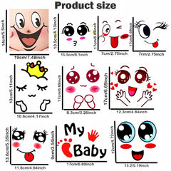 Maternity Pregnancy Belly Stickers Humorous Facial Expressions Photo Props