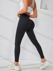 High Waist Ribbed Yoga Pants Workout Leggings Women's Activewear