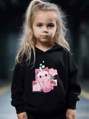 Kid's 2pcs Water Bottle Print Hoodie & Pants Set