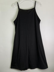 Casual Summer Dress Women's Solid Round Neck Cami Dress With Pockets