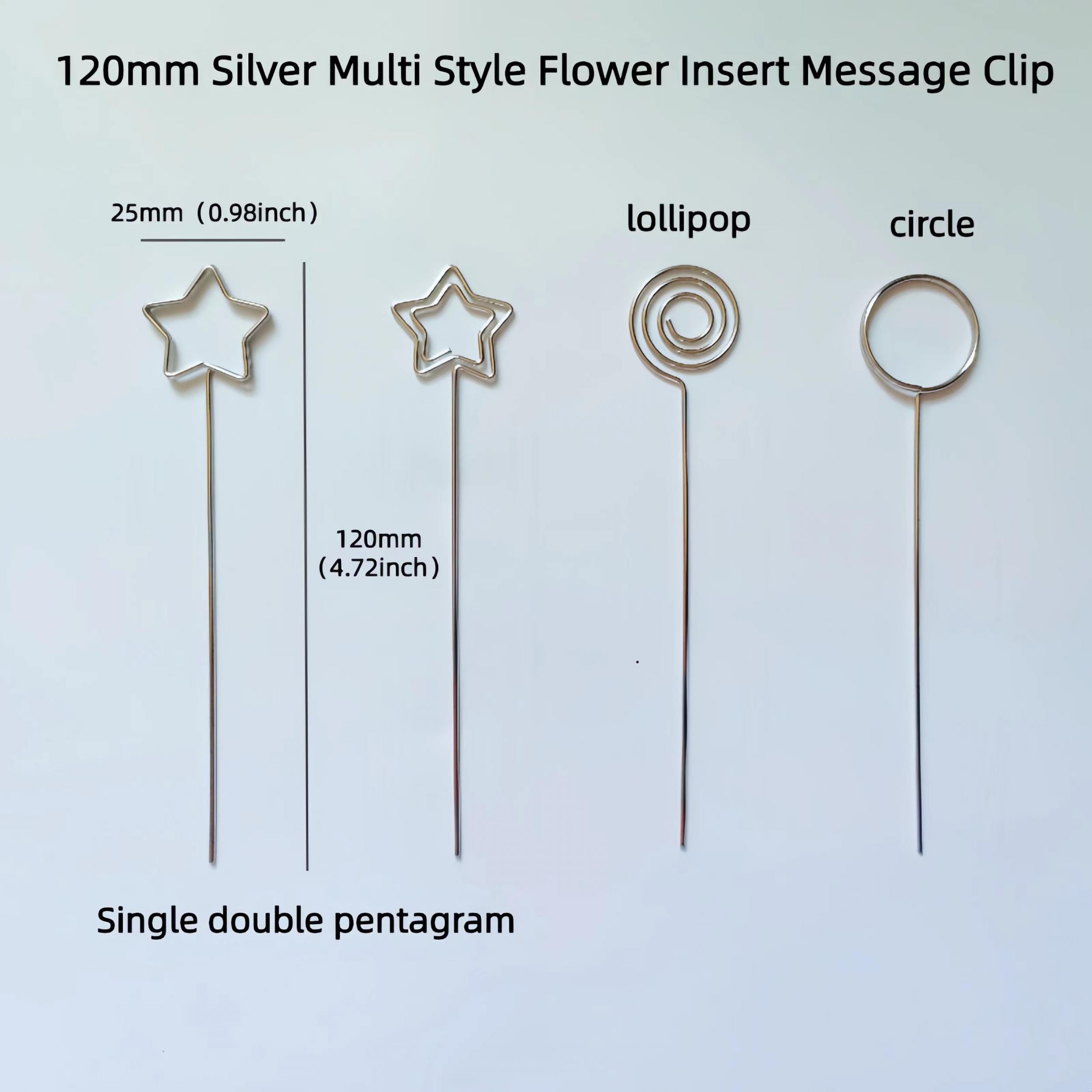 10pcs 120mm Steel Wire Clip Variety Diy Message Clip