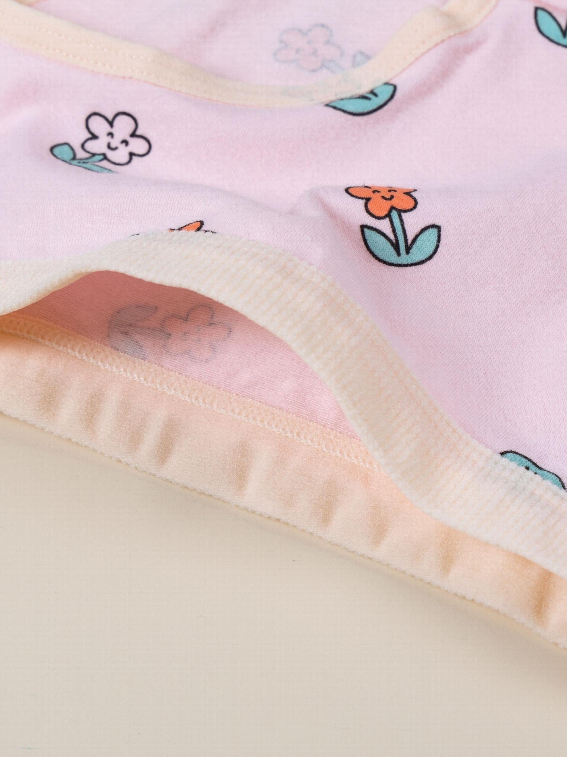 Girl's Cotton Cherry Printed Panties Small Medium Stretch Briefs
