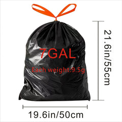 4-7 Gallon Garbage Bags 80-300pcs Drawstring Kitchen Trash Bags Heavy Duty
