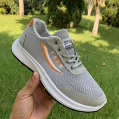 Men's Letter Print Mesh Sneakers Outdoor Sports Shoes