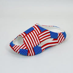 Unisex Star & Stripe Platform Slides for Summer