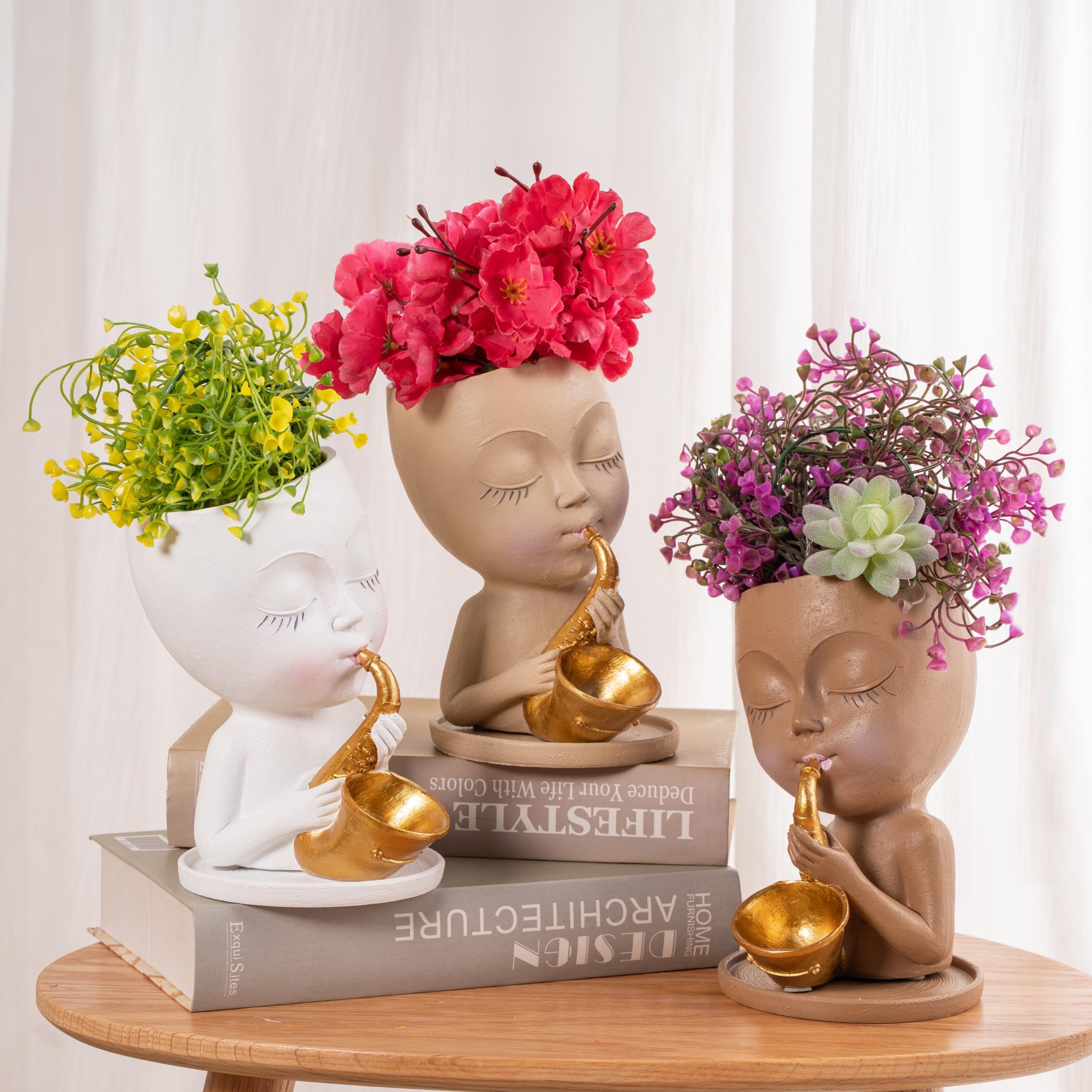 Resin Creative Vase for Stylish Home Decor