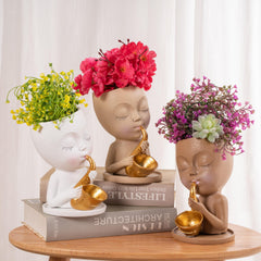 Resin Creative Vase for Stylish Home Decor