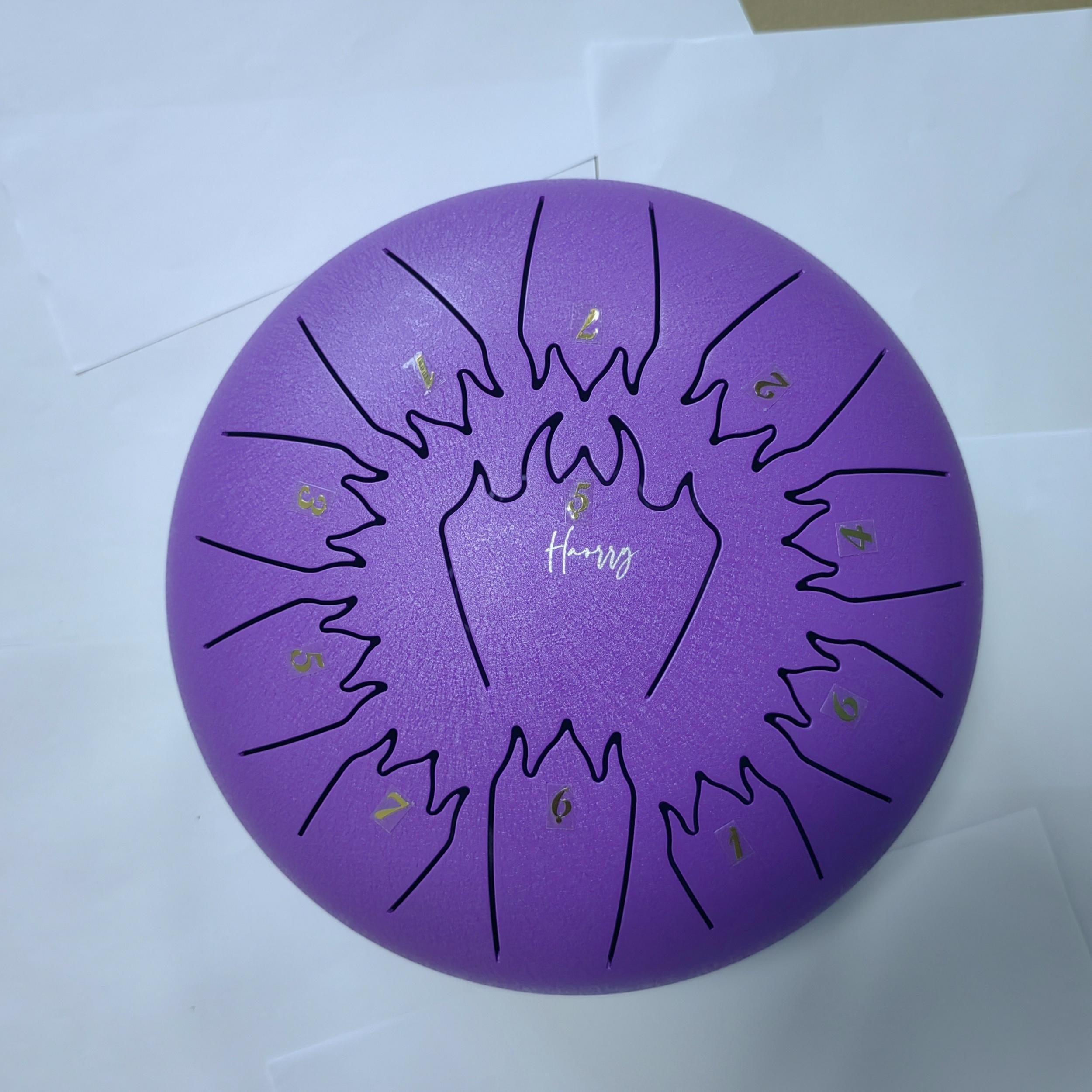 25cm Steel Tongue Drum with Loud Sound for Beginners