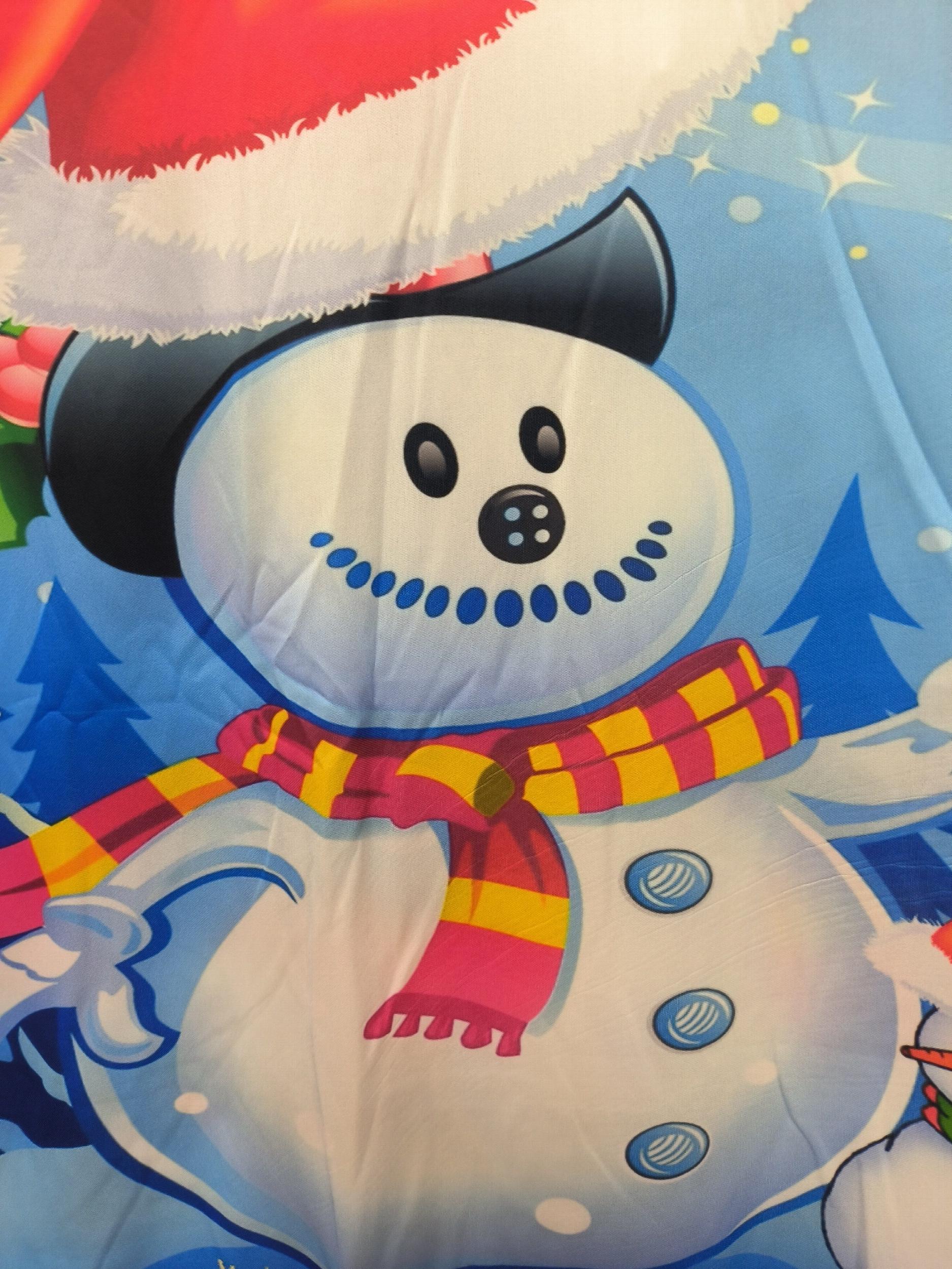 Christmas Snowman Print Men's Graphic T-shirt Casual Comfy Tees