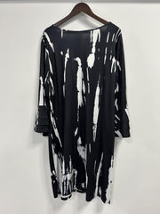 Boho Tie Dye Layered Bell Sleeve V Neck Dress