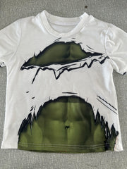 Boys' Green Muscle Graphic T Shirt - Ideal for Summer Outings