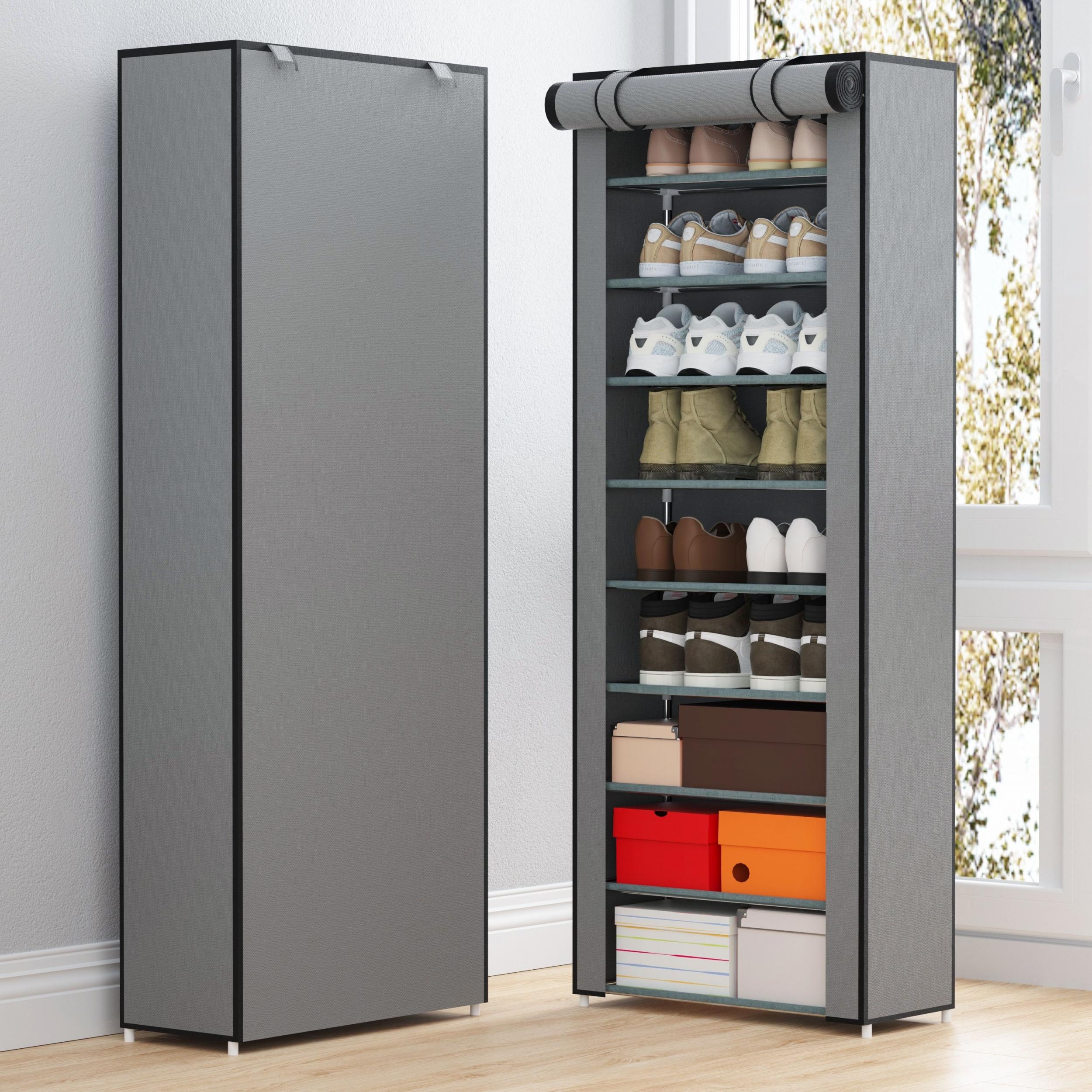 Dustproof Shoes Storage Rack Standing Shoes Rack Easy Assembled