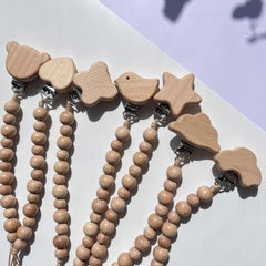 Beech Pacifier Chain Anti-drop Holder Clip