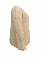 Casual Sweater Women's Solid V Neck High Stretch Loose Fit