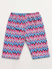 Toddler Girls Geometric Pattern Dance Shorts Breathable Stretchy