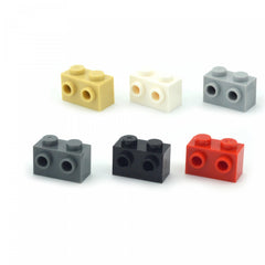 Thick DIY Brick 1x2 Side Protruding Building Blocks 60pcs