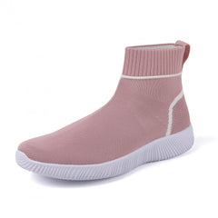 Women's Lightweight Elastic Running Shoes Soft Comfortable Knitted Sneakers