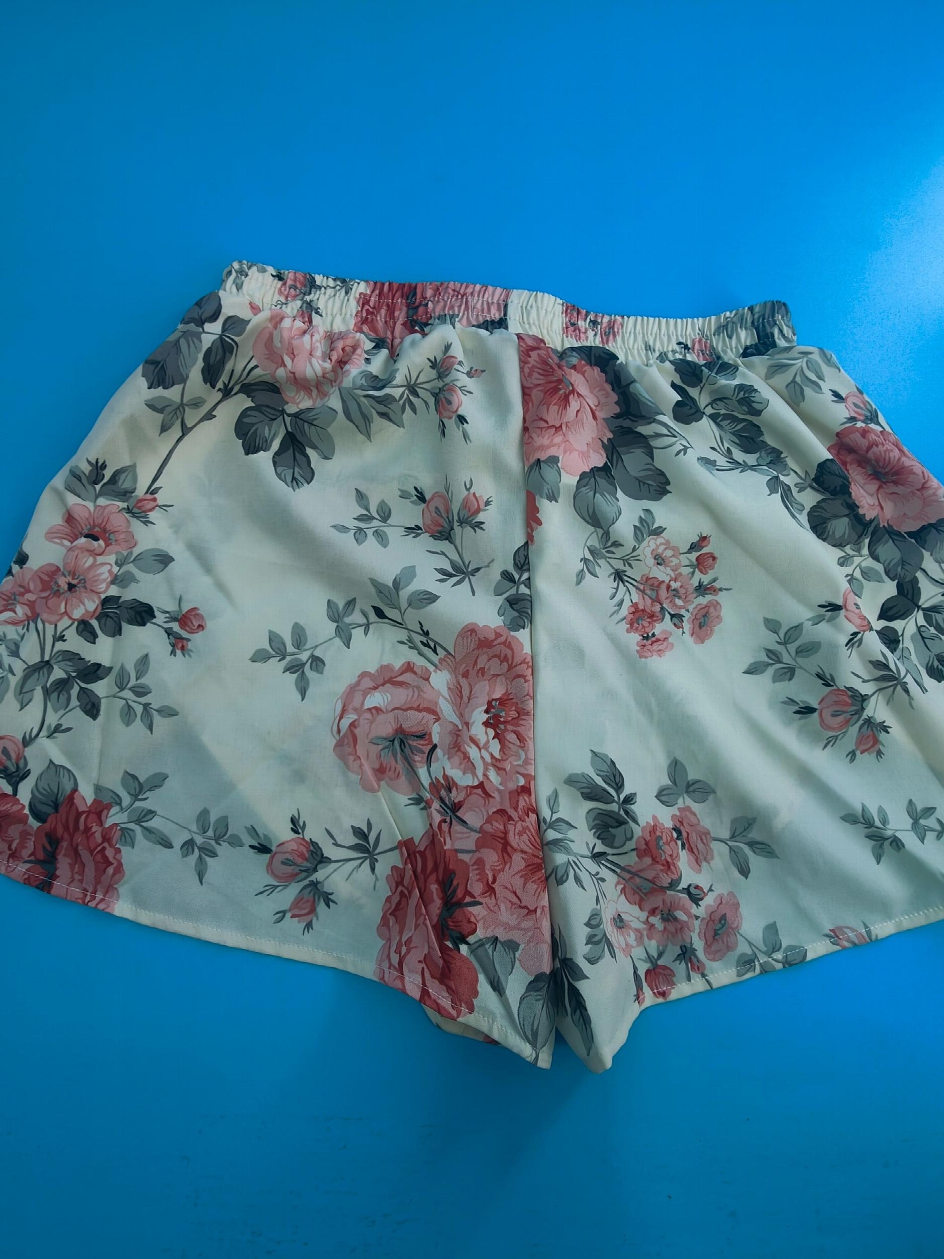 Floral Print Drawstring Shorts for Spring & Summer