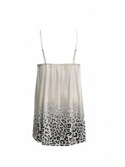 Leopard Print V Neck Cami Sleep Dress