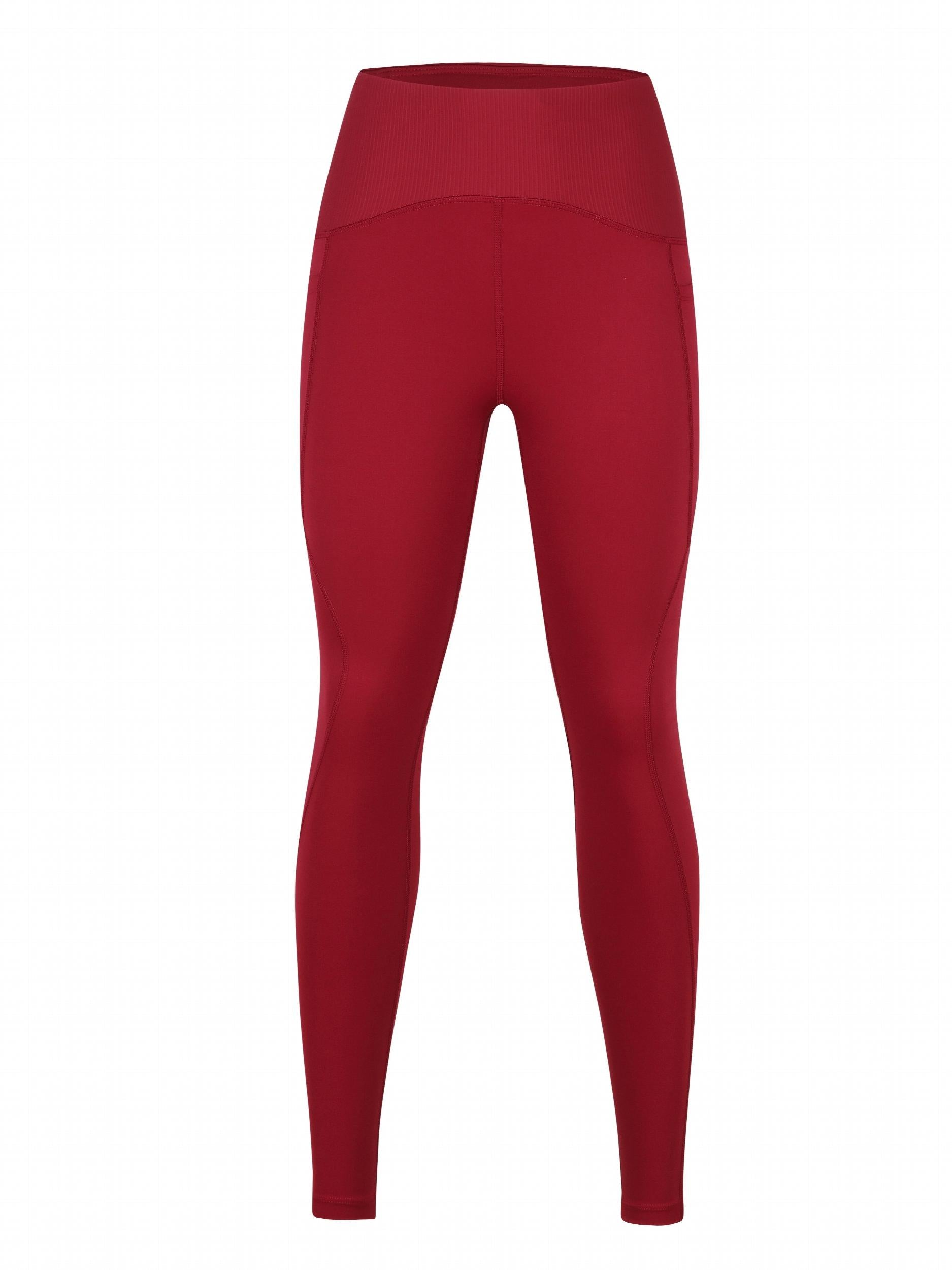 Women's High Waist Yoga Pants Leggings With Pockets