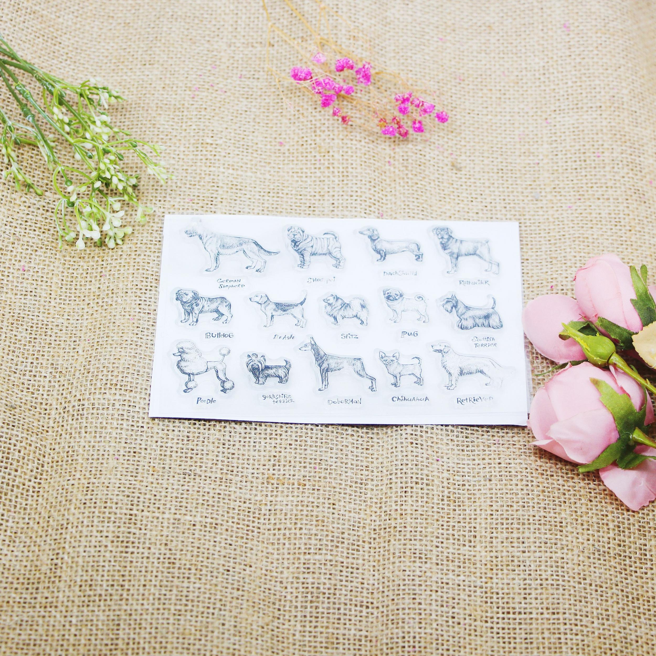 Puppy DIY Silicone Stamp for Crafts
