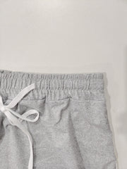 Drawstring Solid Shorts Casual Elastic Waist Women's Clothing