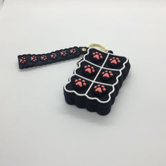 Cartoon Cat Palm Coin Purse Keychain For Girls