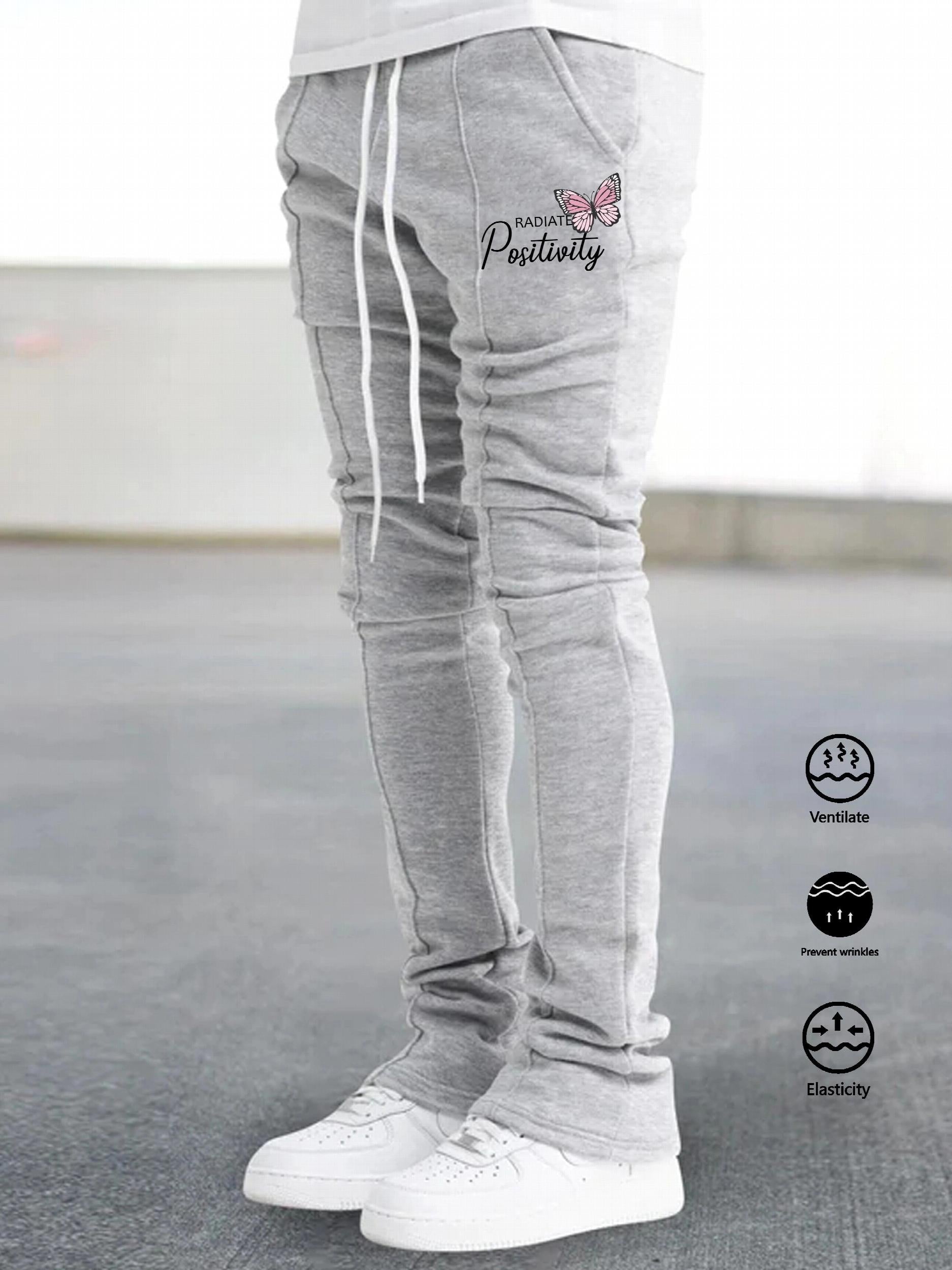 Men's Leopard Print V Graphic Hip Hop Pants