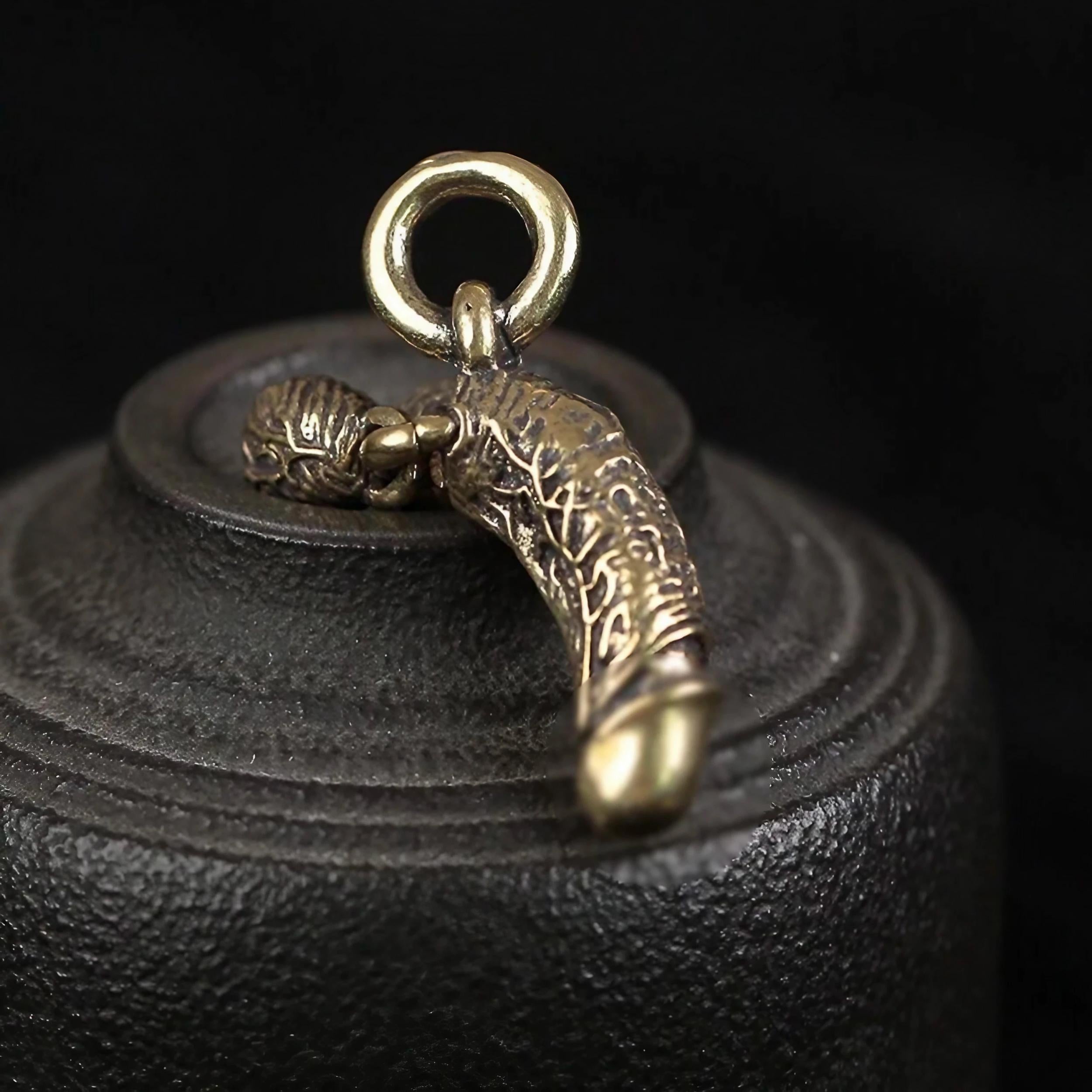Creative Copper Key Chain Pendant Funny Bag Backpack Accessories