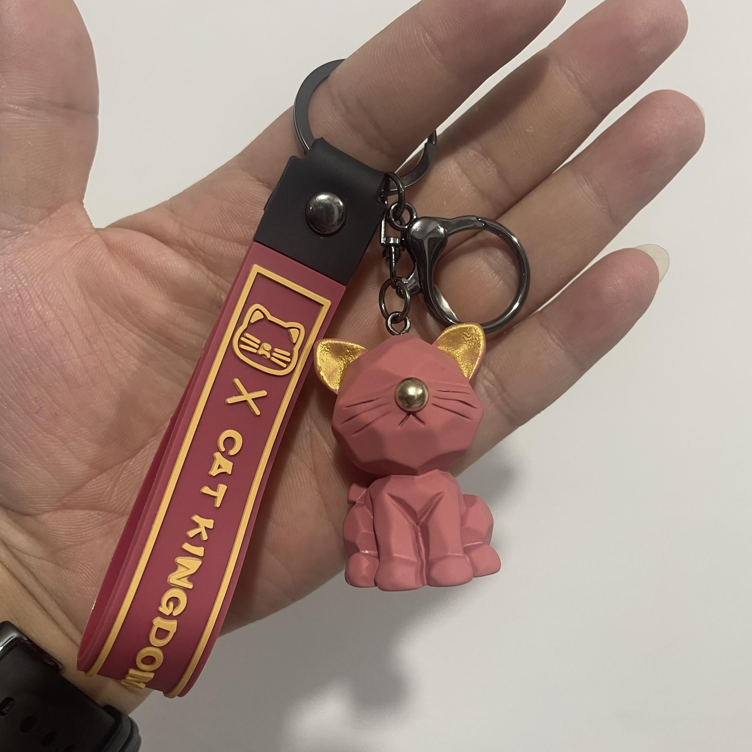 Resin Cat Keychain Cartoon Animal Bag Key Chain