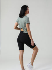 Short sleeved Loose Sports T shirt Breathable Running Sports Top