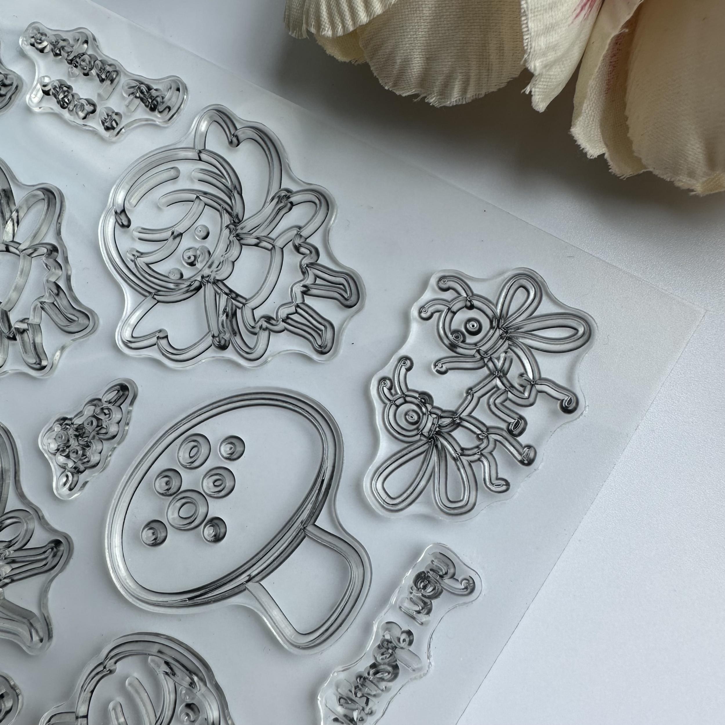 Reusable Cartoon Transparent Stamps for Unique Crafts