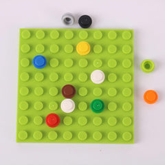 200pcs 1x1 Disc Building Block Material for DIY Art and Car Lighting