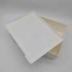 Plastic Underwear Storage Box Checkered Office Desk Organizer