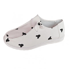 Women's Cartoon Print Canvas Shoes Lightweight Low Top Lace Up Shoes