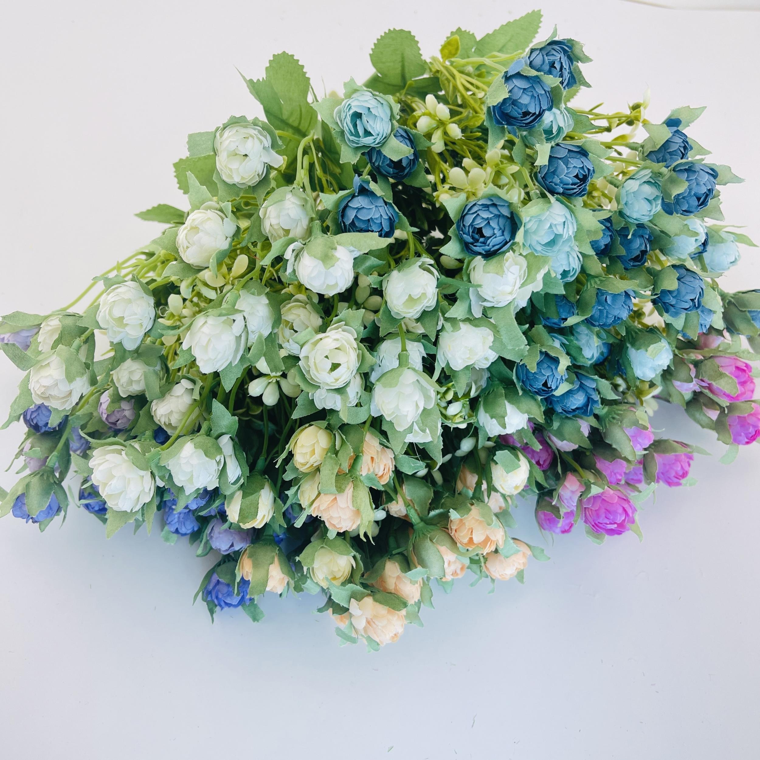 Set of 2 Bouquets 5 Head Chrysanthemum Artificial Flowers