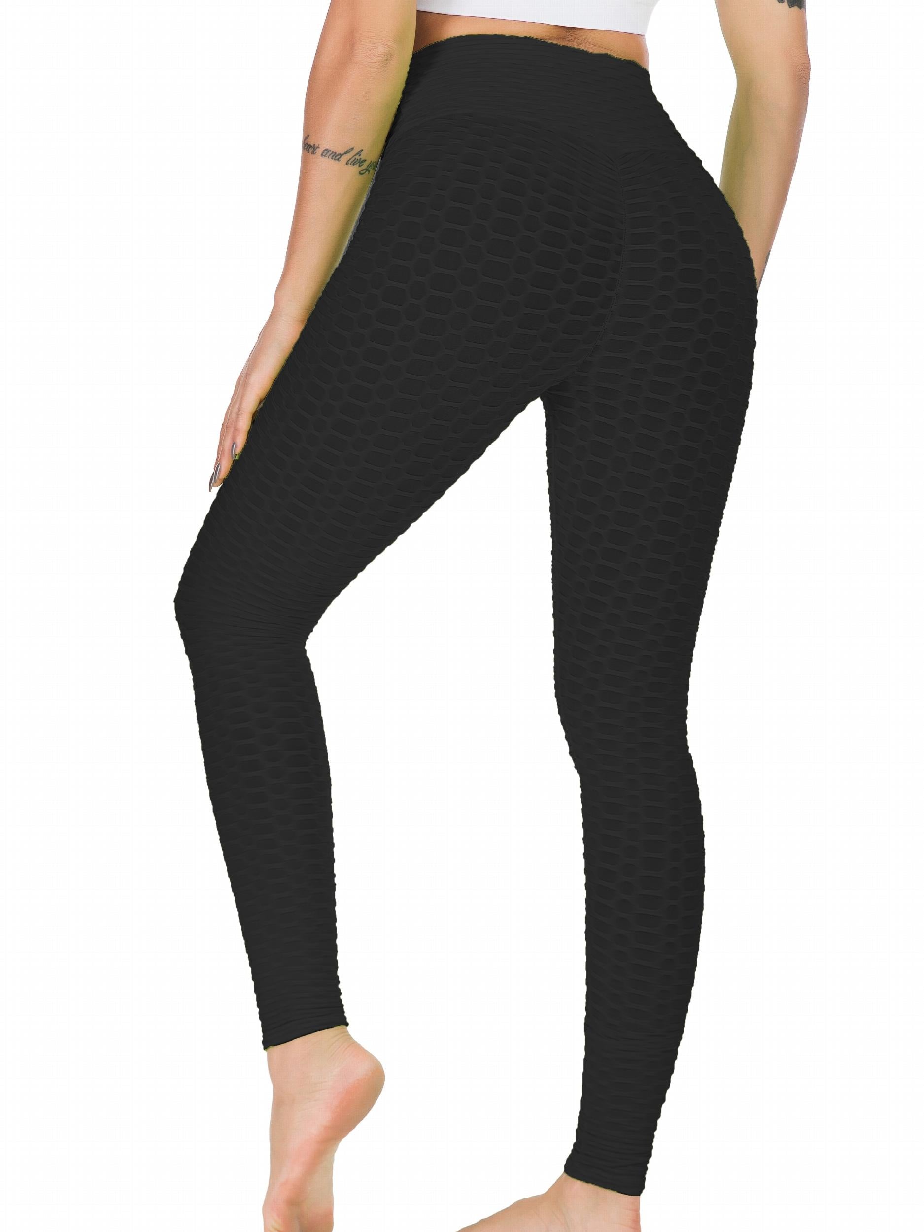 Honeycomb Bubble Slimming Yoga Leggings High Stretch Sports Tight Pants