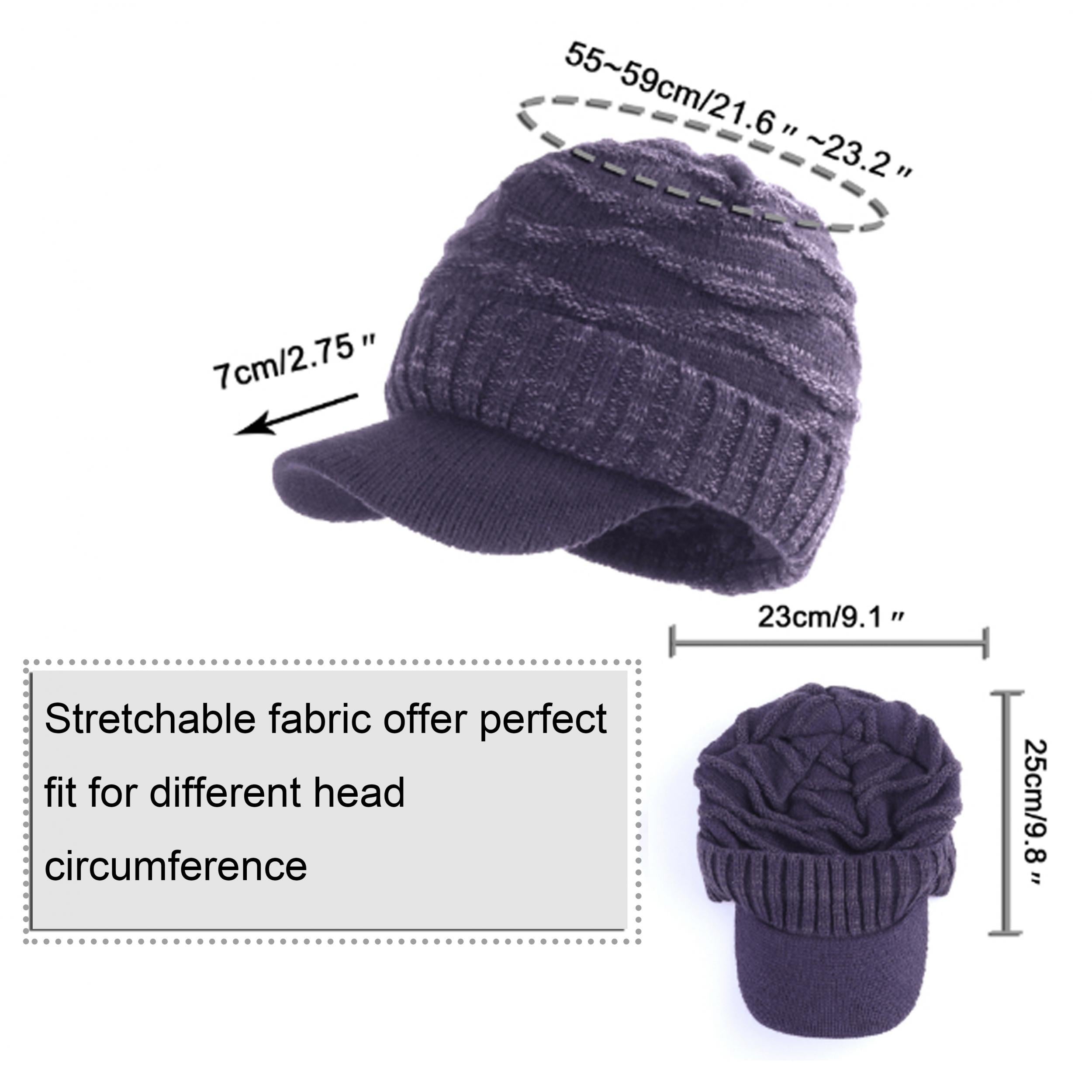 Men's Winter Warm Velvet Knitted Hat