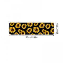 Sunflower Print Non-slip Mat for Home Decoration and Entryway