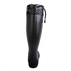 Waterproof PVC Round Toe Flat Rain Boots Lightweight Comfortable Foldable