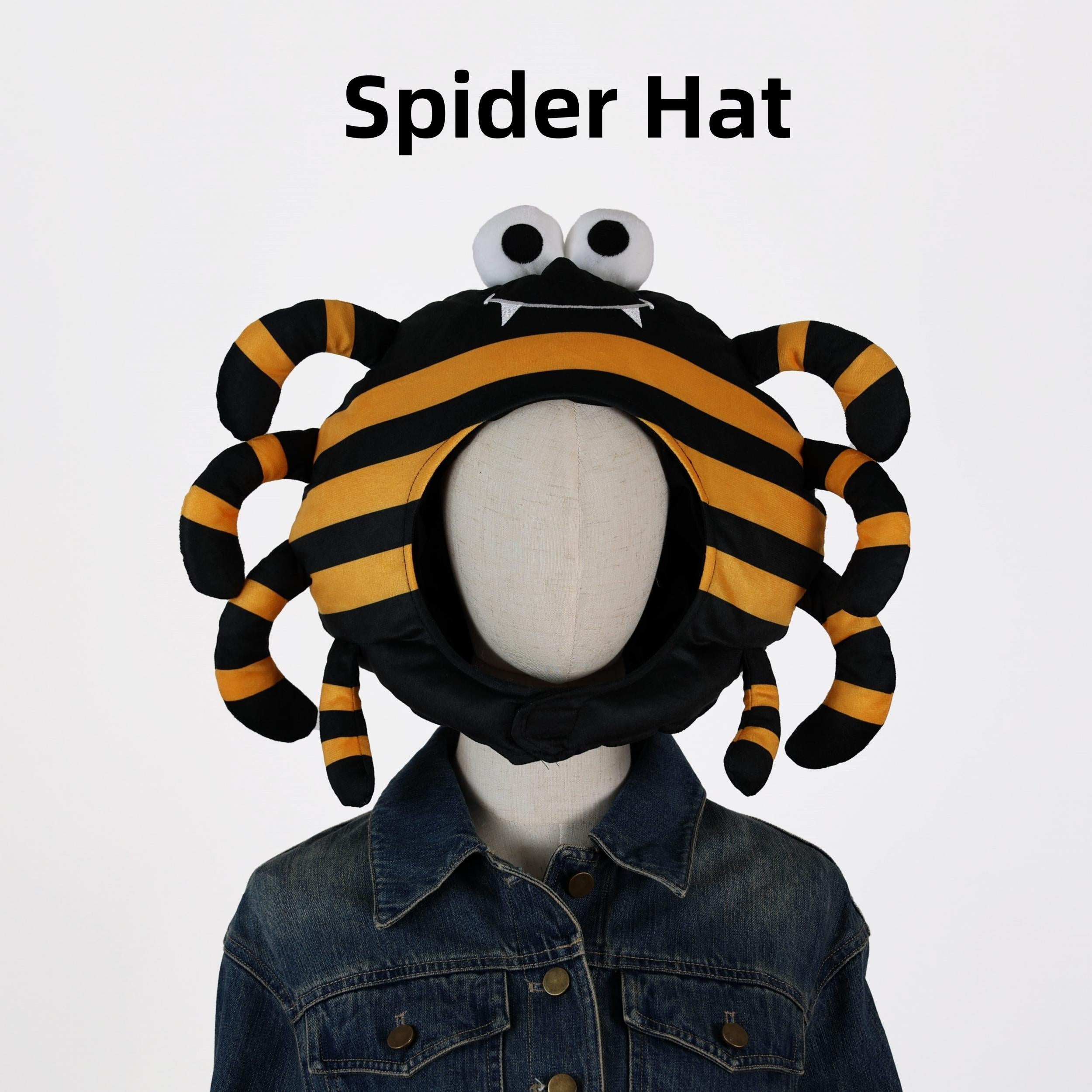 Spider Hat With Plush Doll for Halloween Party Costumes