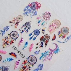 5D Embossed Dream Net Nail Sticker For Women